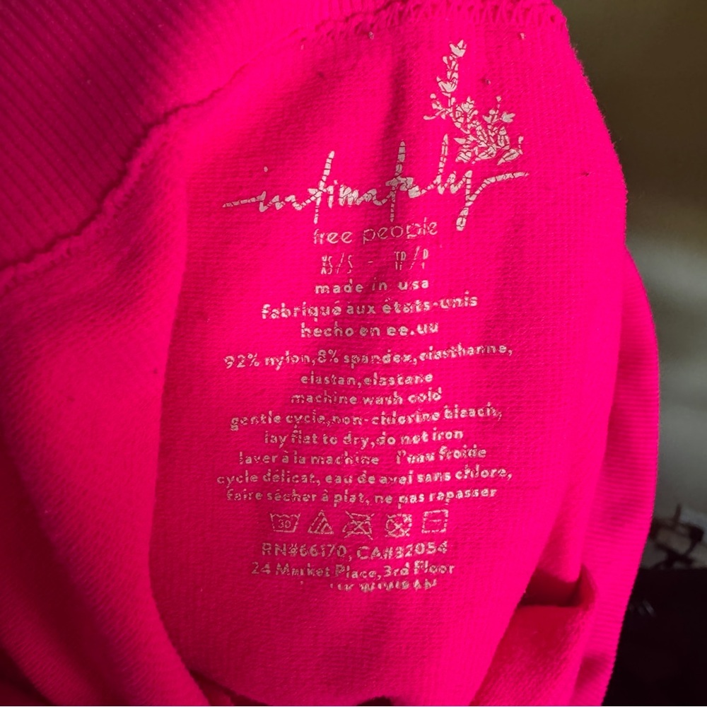 Free People Movement Hot Pink Biker Shorts - Picture 3 of 5